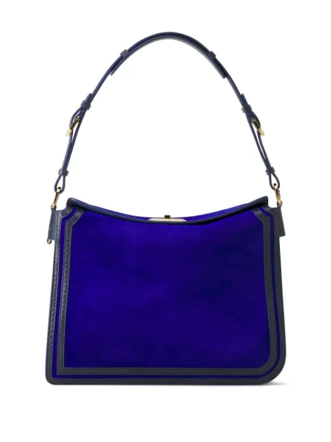 Lanvin panelled suede shoulder bag