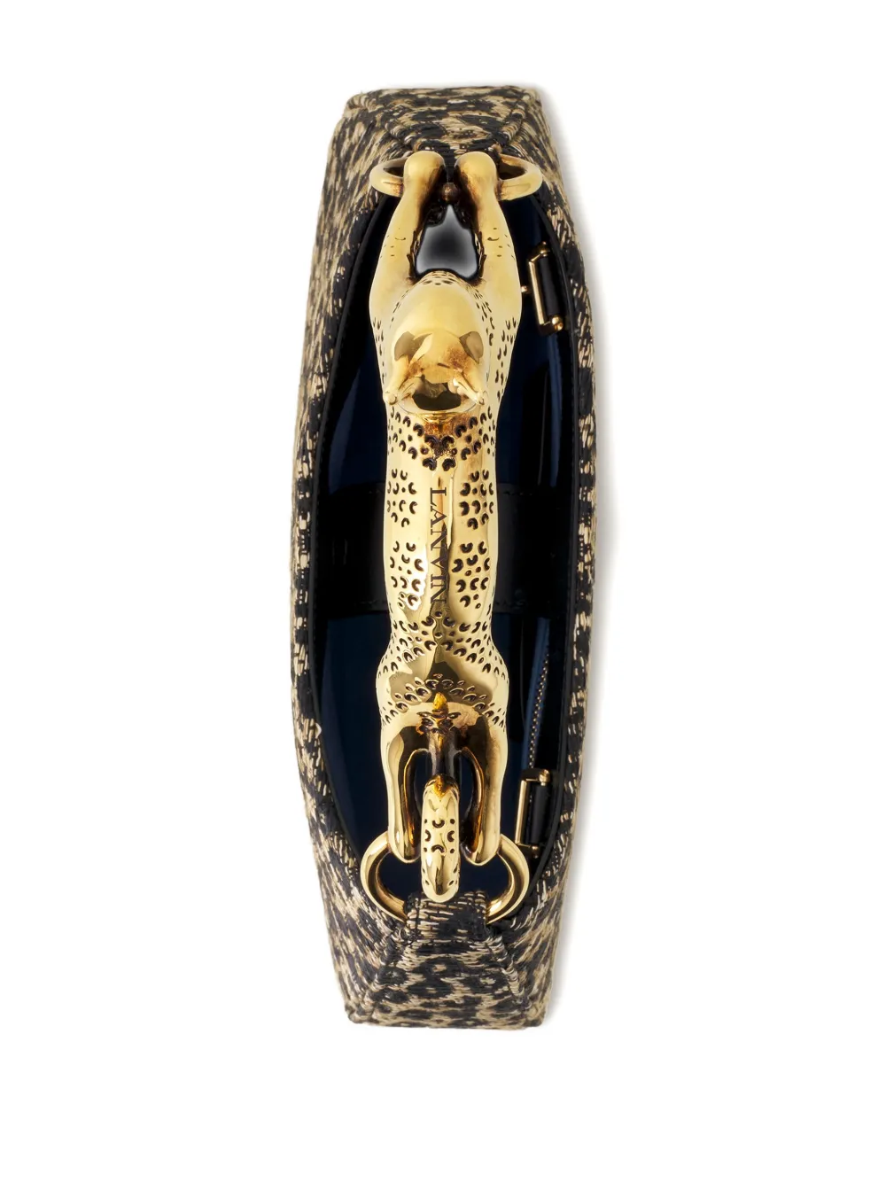 Lanvin Tas met dierenprint Zwart