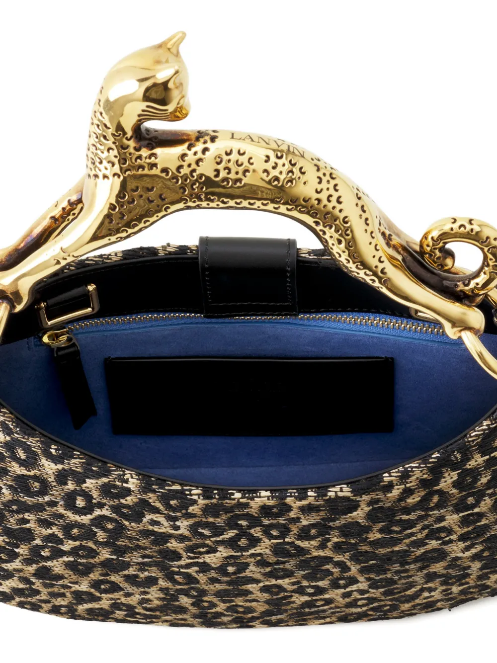 Lanvin Tas met dierenprint Zwart