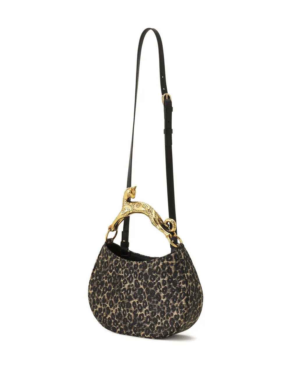 Lanvin Tas met dierenprint Zwart
