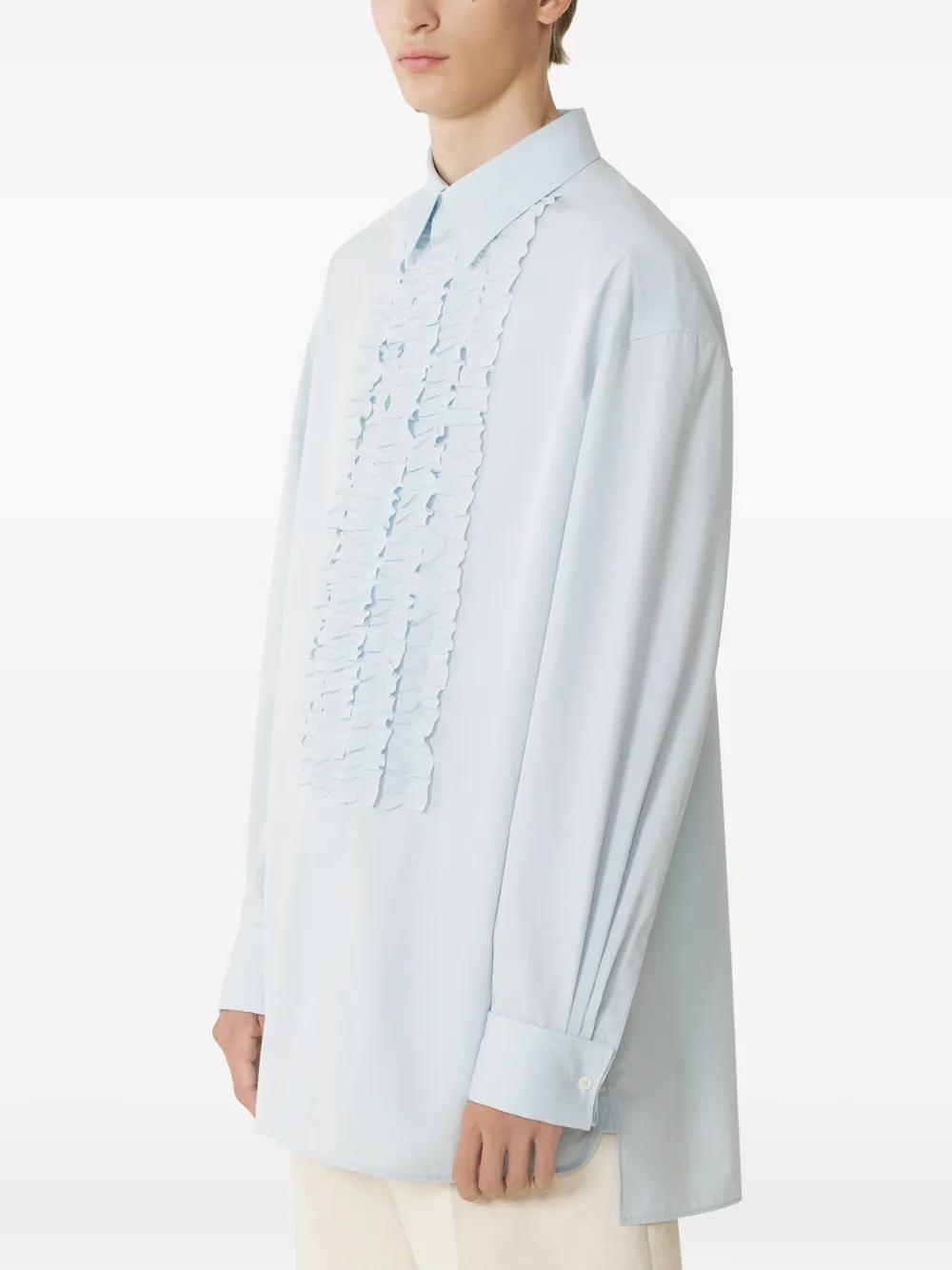  Lanvin Ruffled Shirt - Blue 