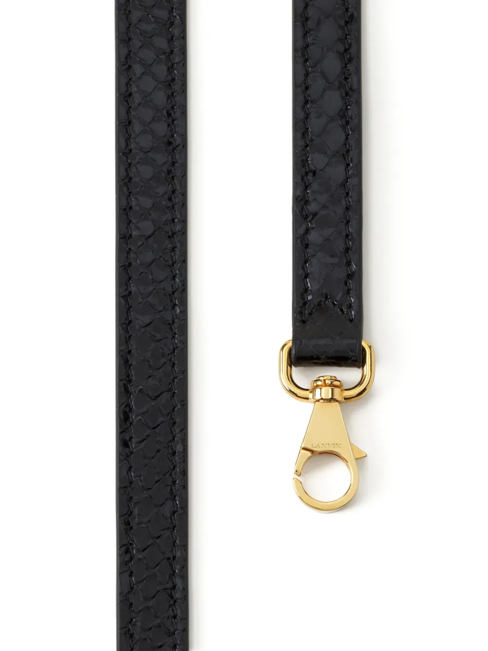 Lanvin Schoudertas met suède afwerking Zwart