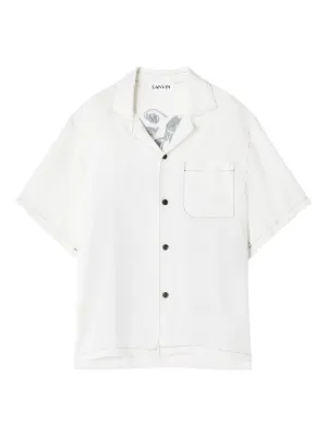 Casablanca Knit short-sleeve Shirt | Neutrals | FARFETCH IN