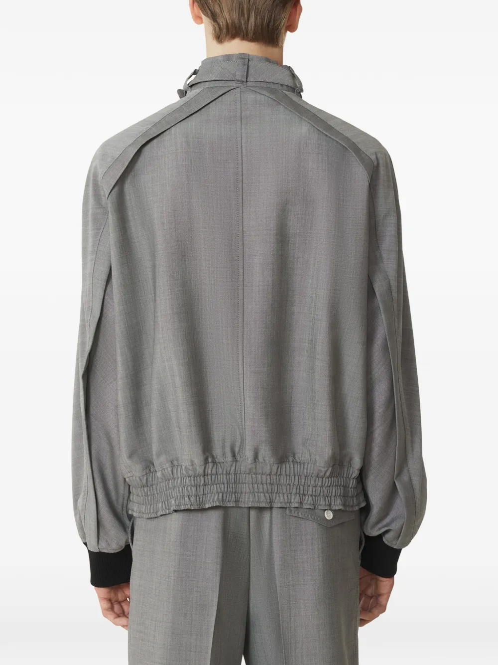 Lanvin Jack met borstzakken en rits Grijs
