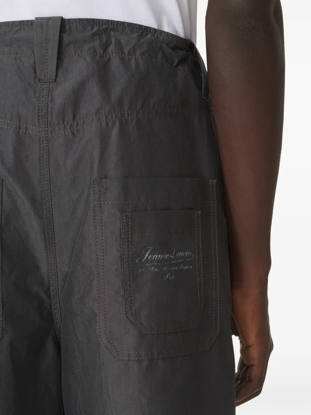 Lanvin Broek met trekkoord Grijs