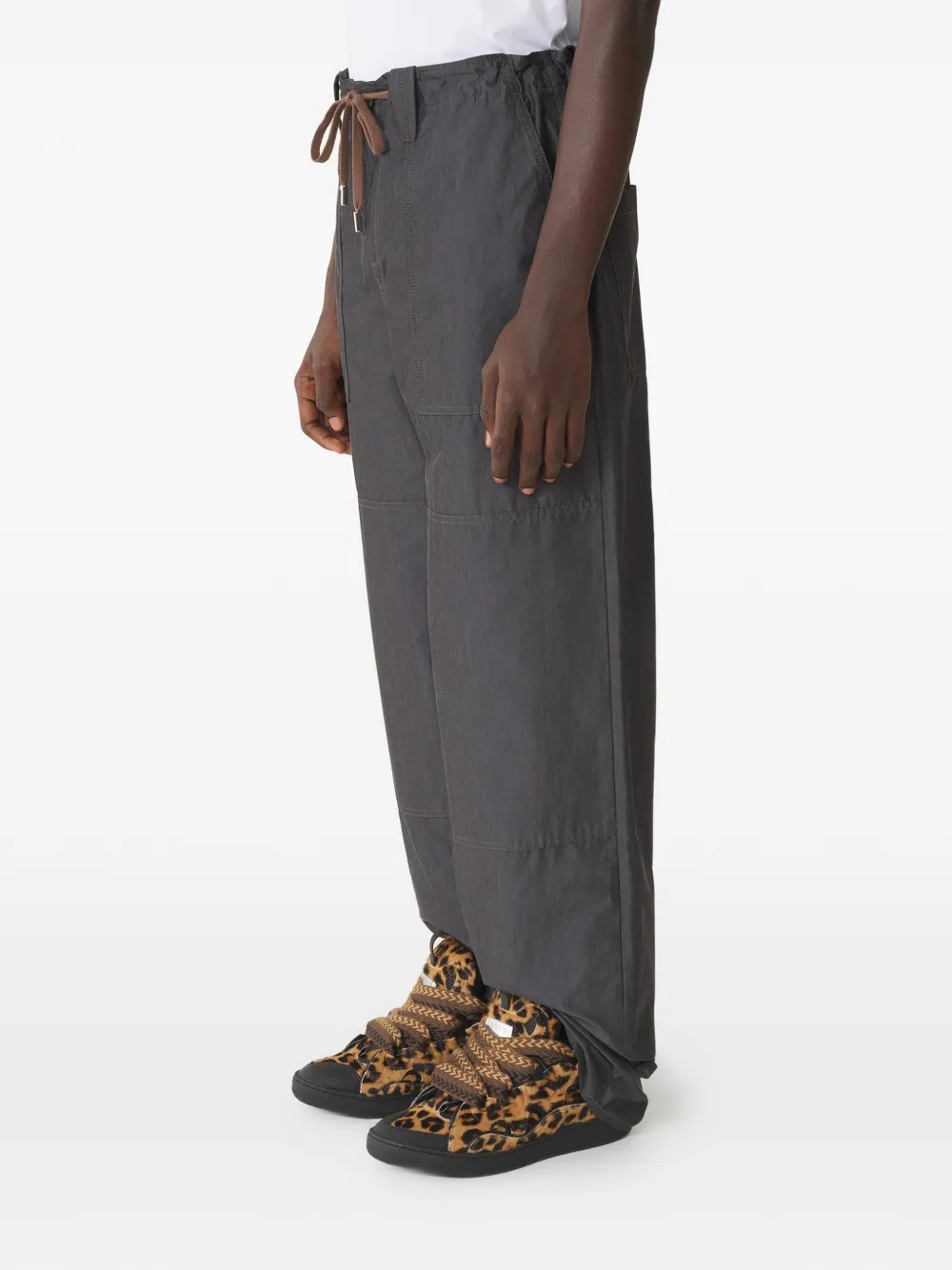 Lanvin Broek met trekkoord Grijs