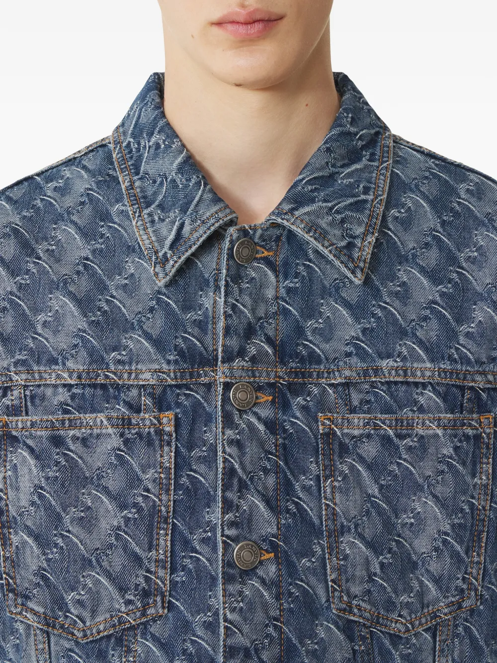 Lanvin Denim jack Blauw