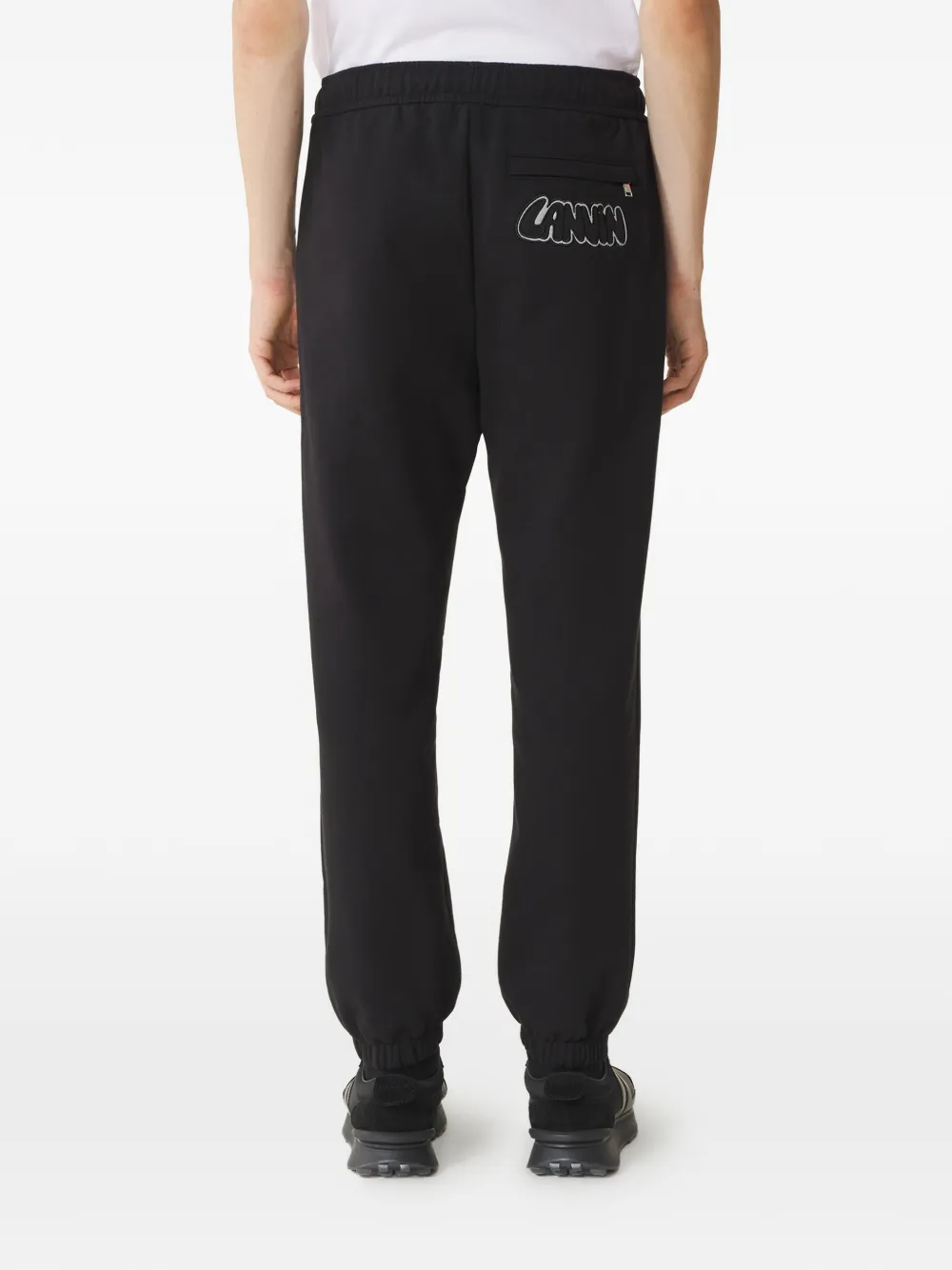 Lanvin Trainingsbroek met logo-applicatie Zwart