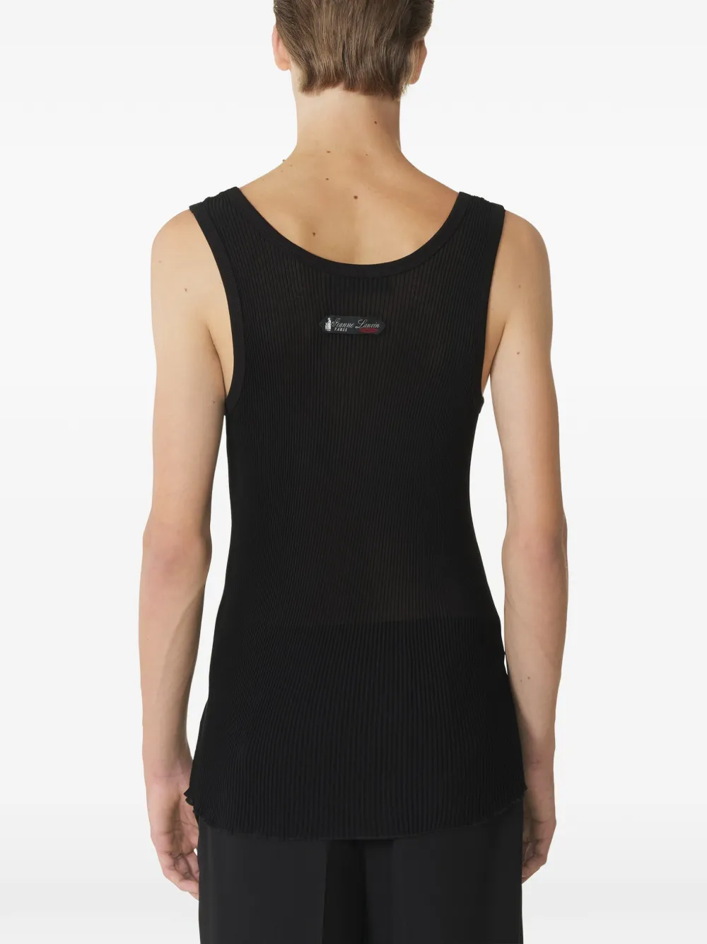Lanvin Geribbelde tanktop Zwart