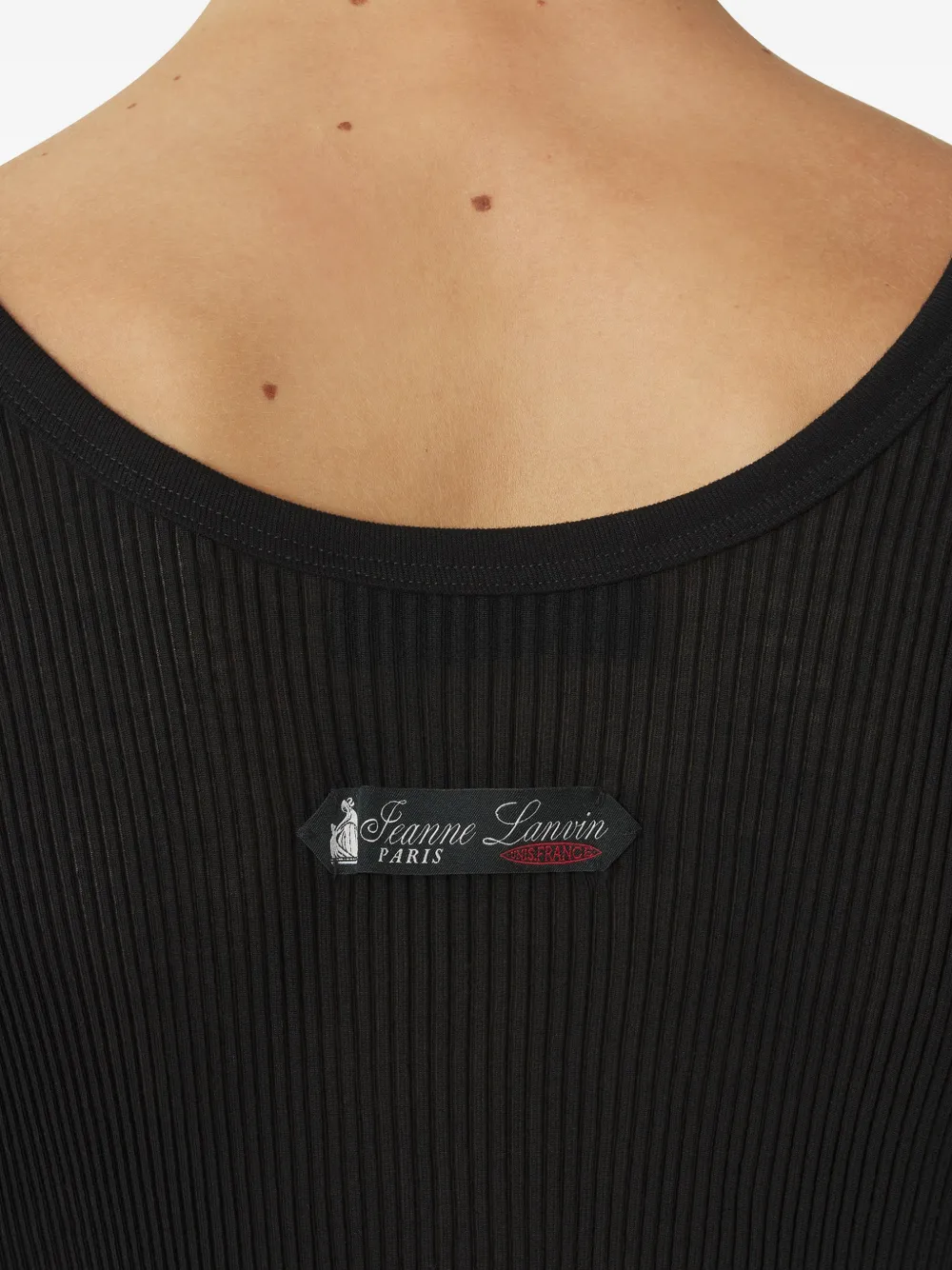 Lanvin Geribbelde tanktop Zwart