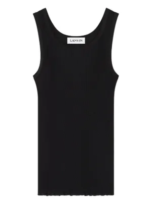 SALE！ドルチェ＆ガッパーナ　タンクトップ　ロゴ　黒 Dolce & Gabbana ロゴ タンクトップ | ブラック | FARFETCH JP