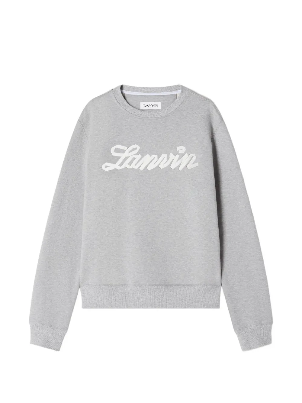 Lanvin Sweater met logodetail Grijs