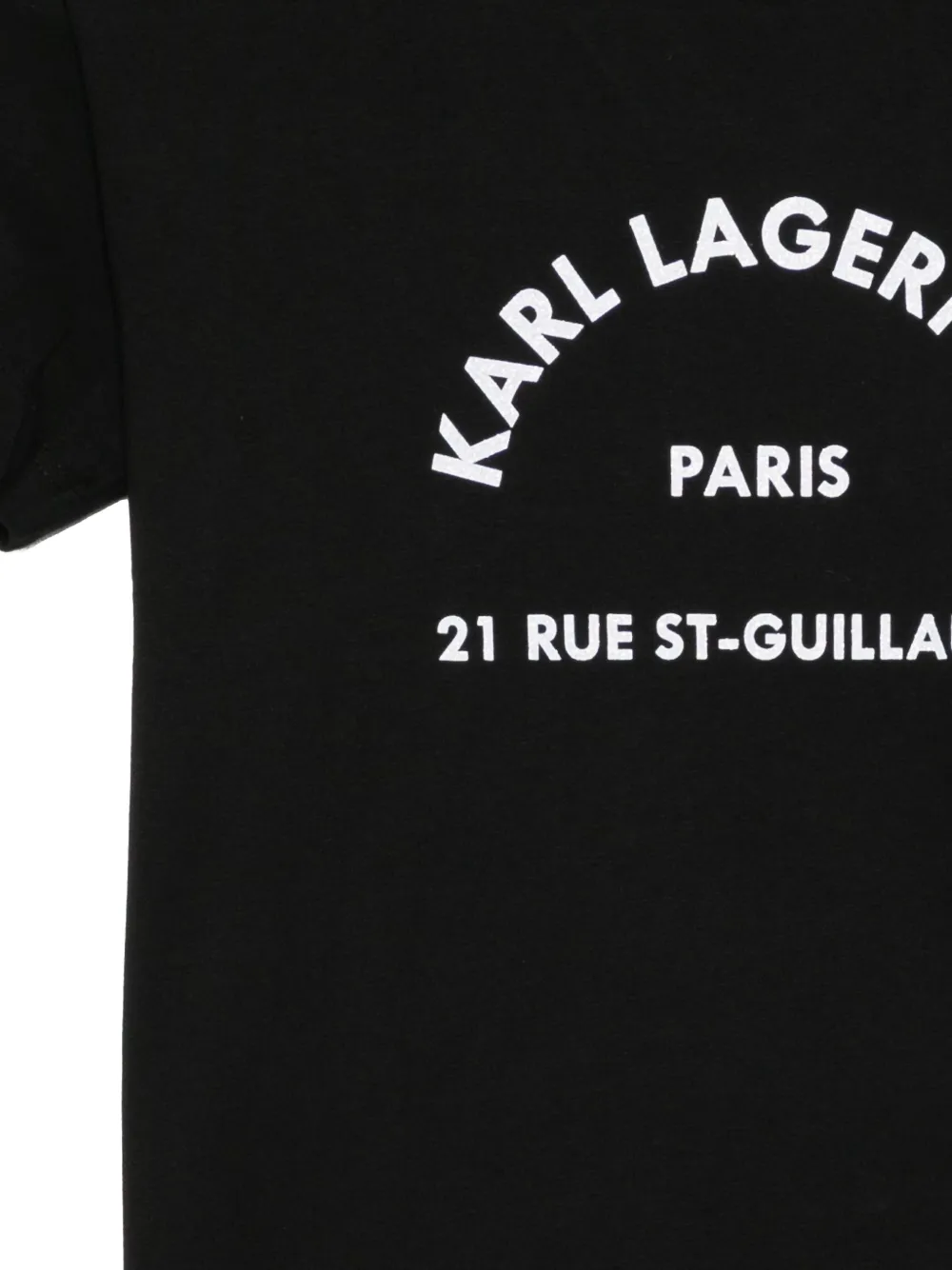  Karl Lagerfeld Rsg Glitter T-shirt - Black 