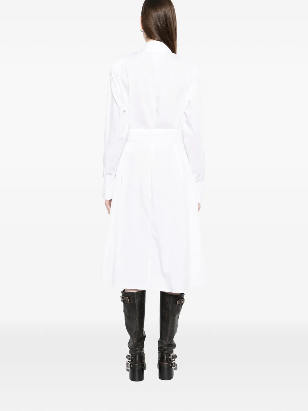 Karl Lagerfeld Blousejurk met ceintuur Wit