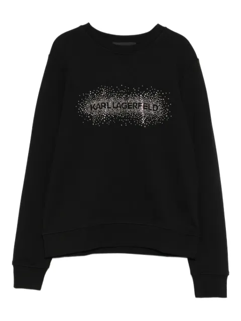 Karl Lagerfeld sudadera con detalle de strass