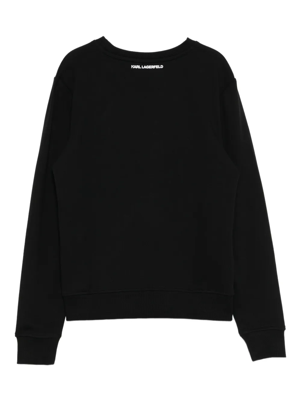 Karl Lagerfeld Sweater verfraaid met stras en logo Zwart