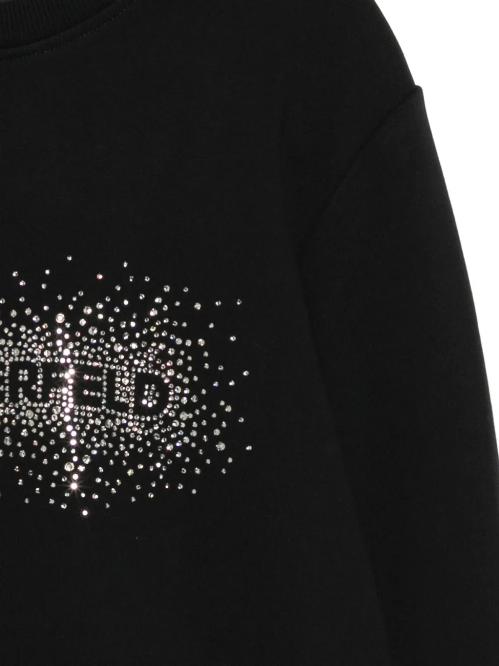 Karl Lagerfeld Sweater verfraaid met stras en logo Zwart