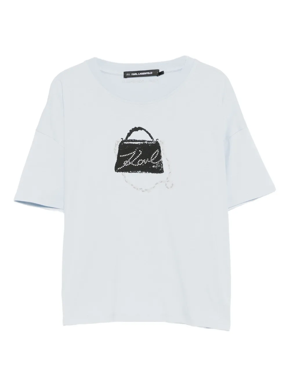 Karl Lagerfeld graphic-print short-sleeve T-shirt - Blu