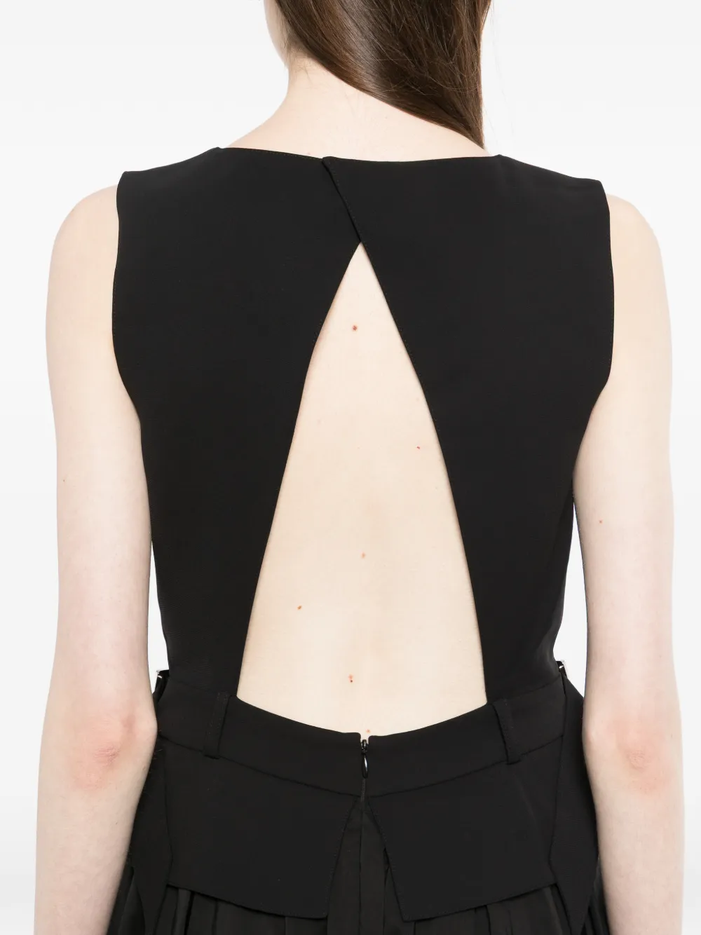 Karl Lagerfeld Midi-jurk met ceintuur Zwart
