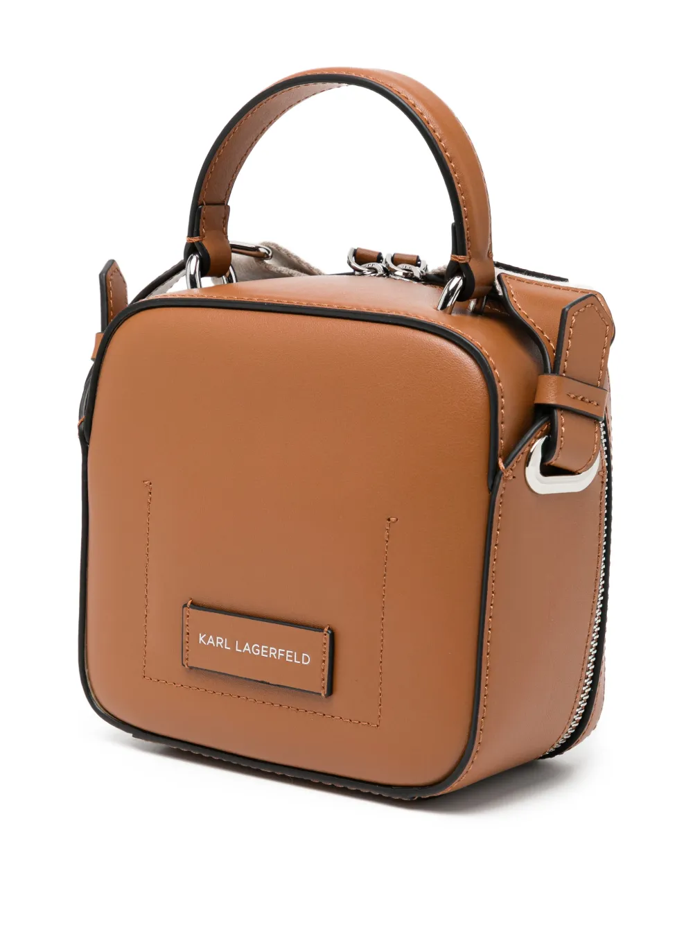  Karl Lagerfeld K/circle Perforated Mini Bag - Brown 