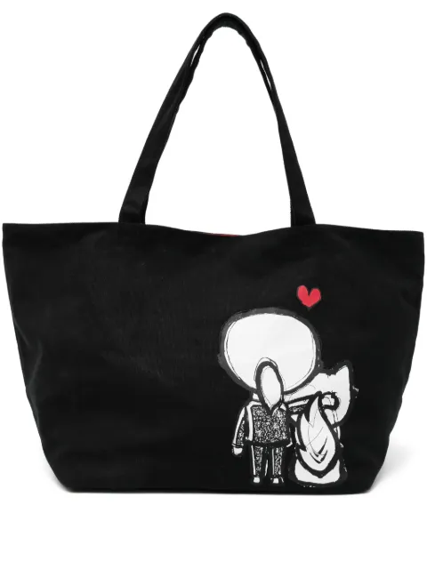 Karl Lagerfeld Ikon heart-print tote bag