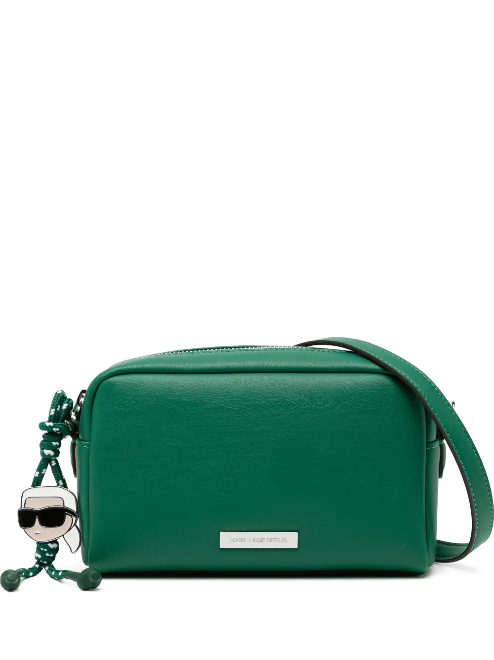 Karl Lagerfeld Ikon Smooth Slim Camera bag - Verde
