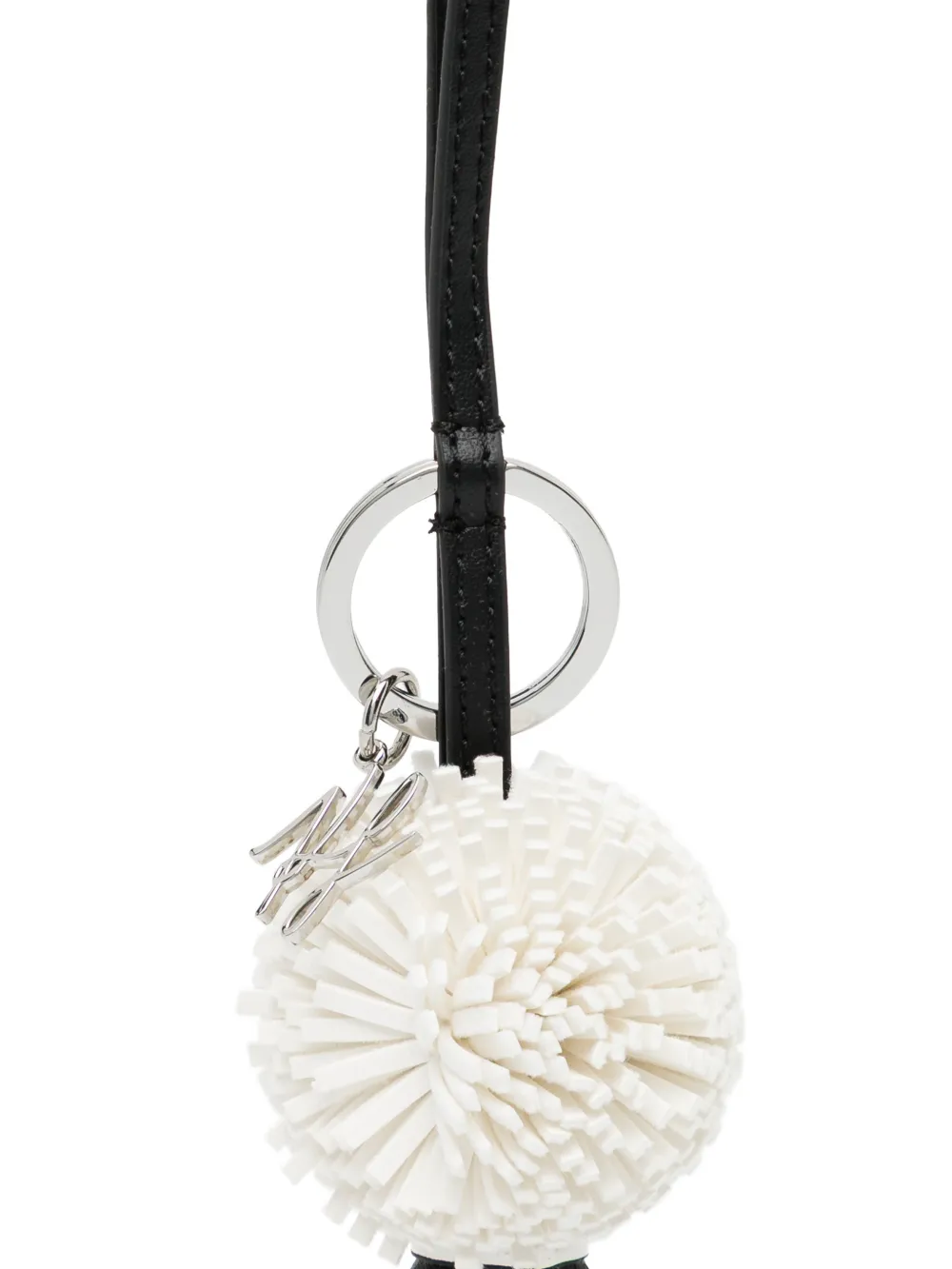 Karl Lagerfeld K Autograph bedel met pompon Wit