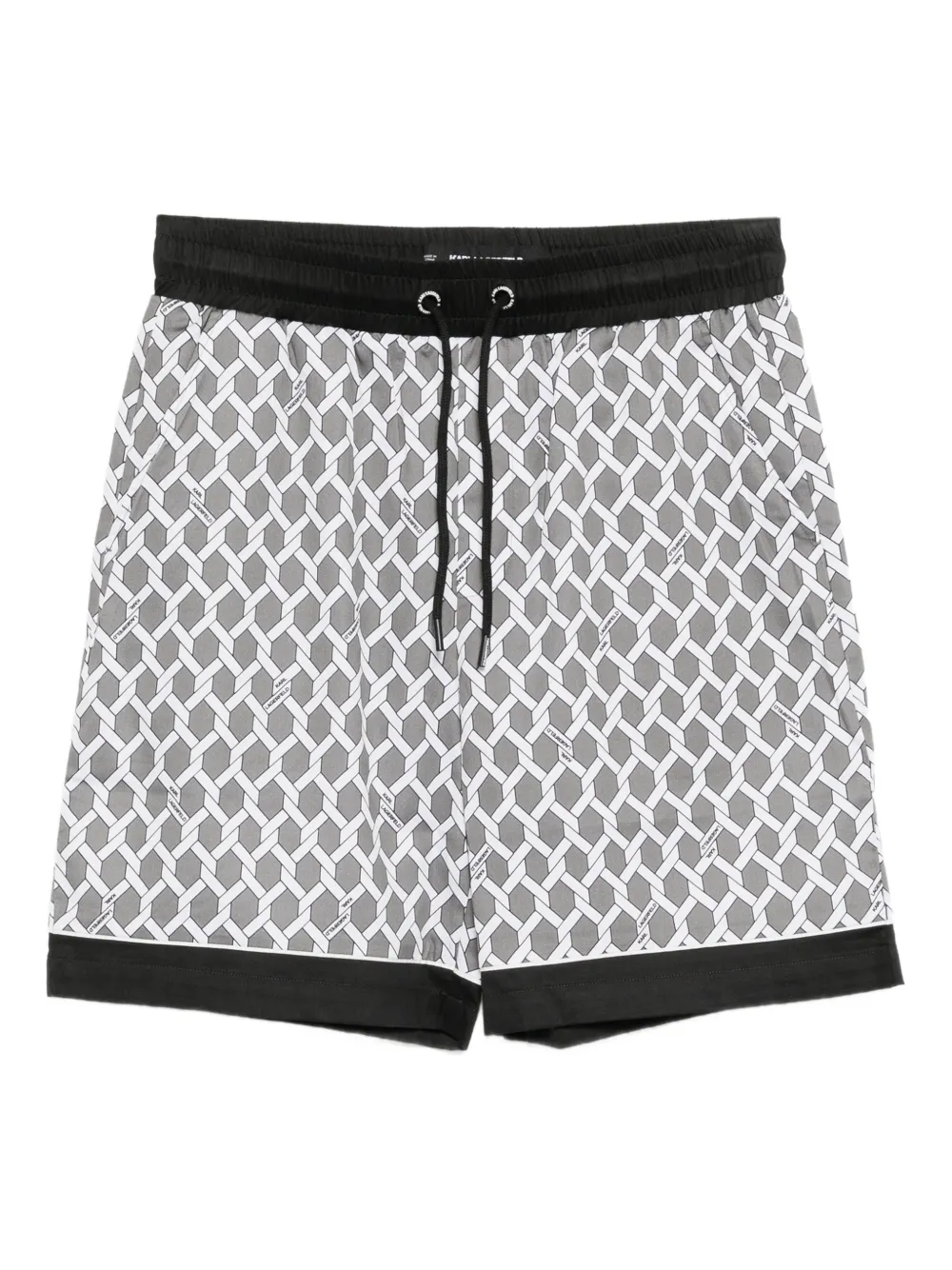 Karl Lagerfeld rope-print shorts | Grey | Image 1
