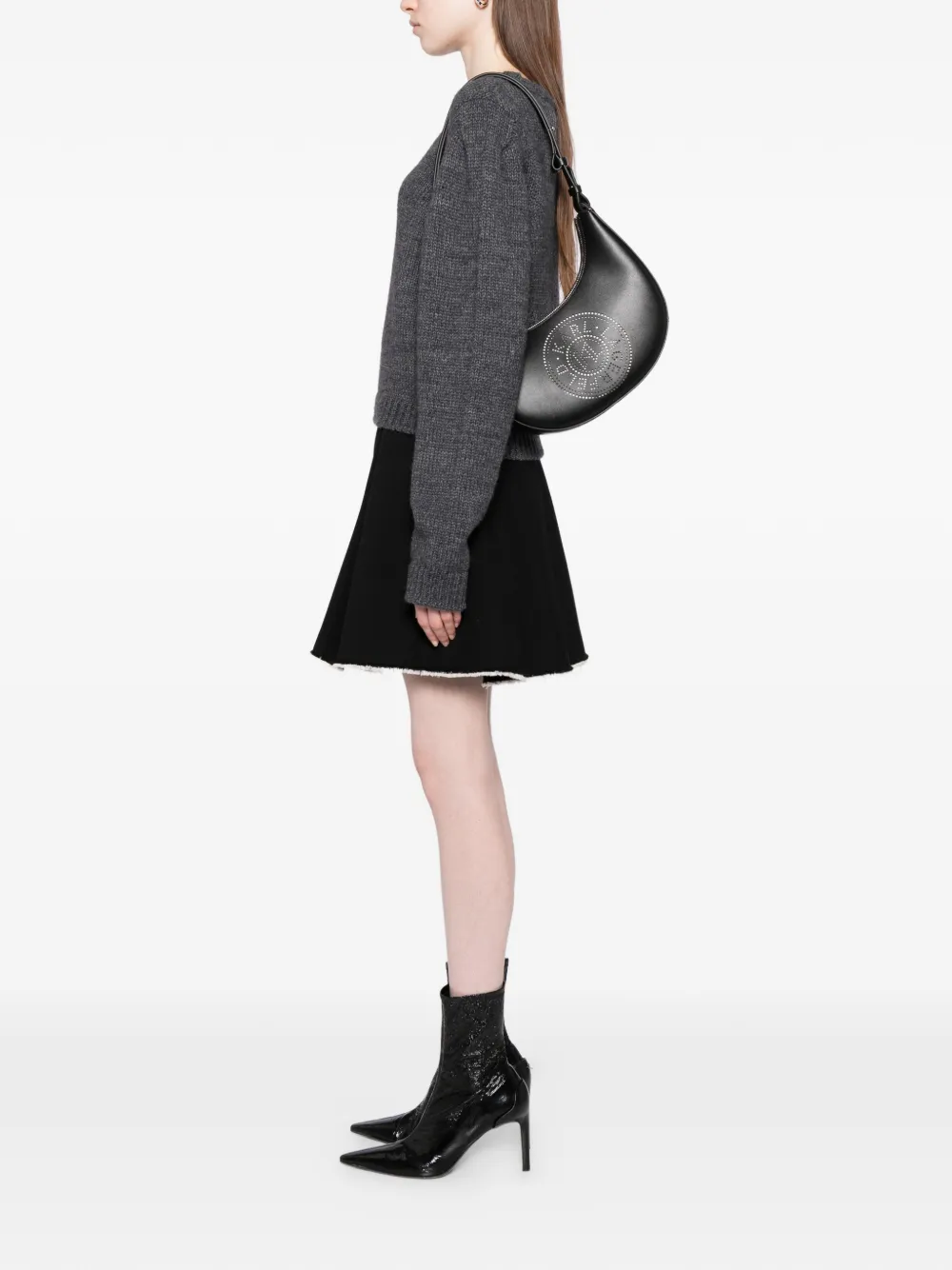 Karl Lagerfeld K/Circle Moon schoudertas - Zwart