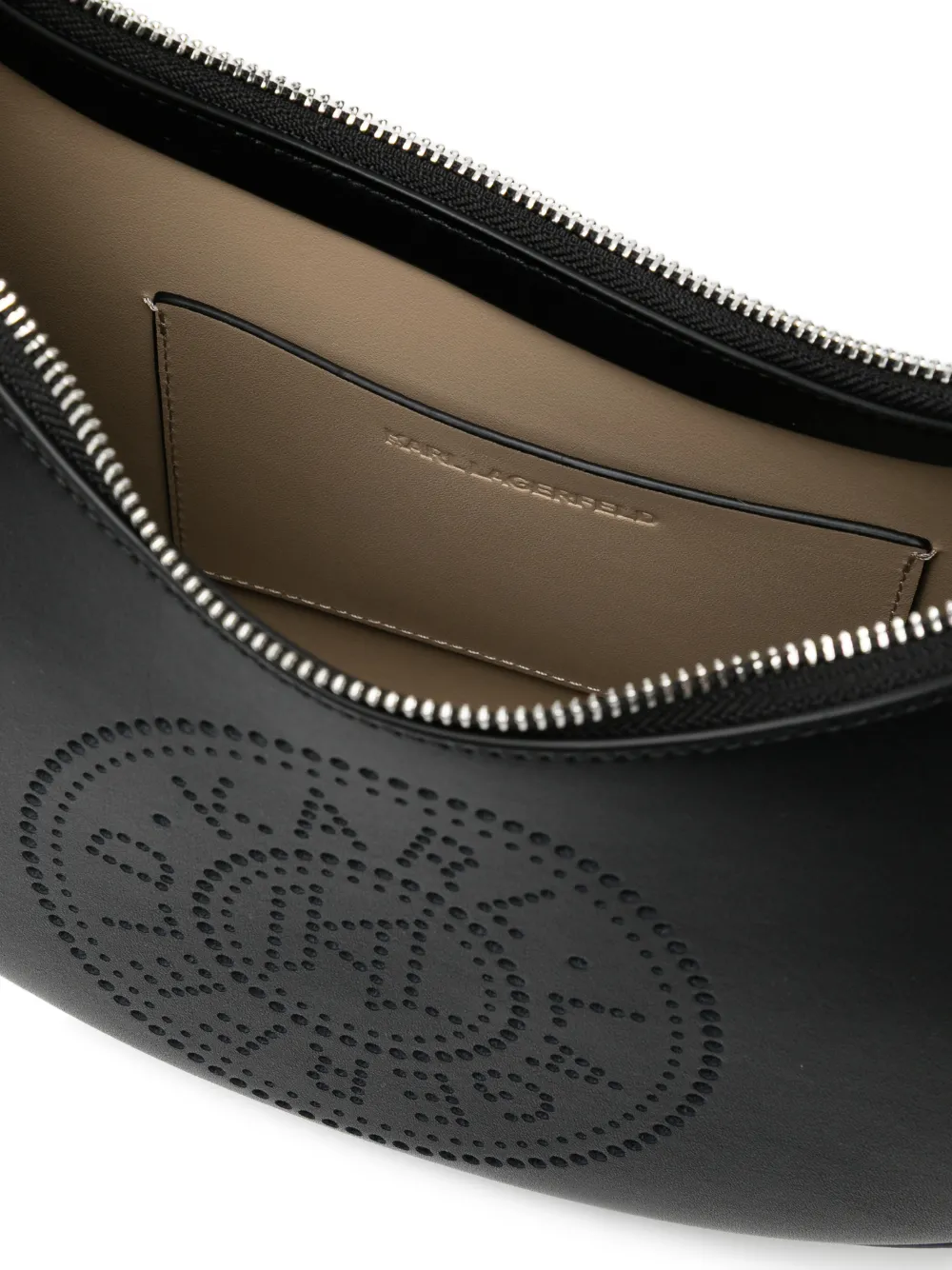 Karl Lagerfeld K Circle Moon schoudertas Zwart