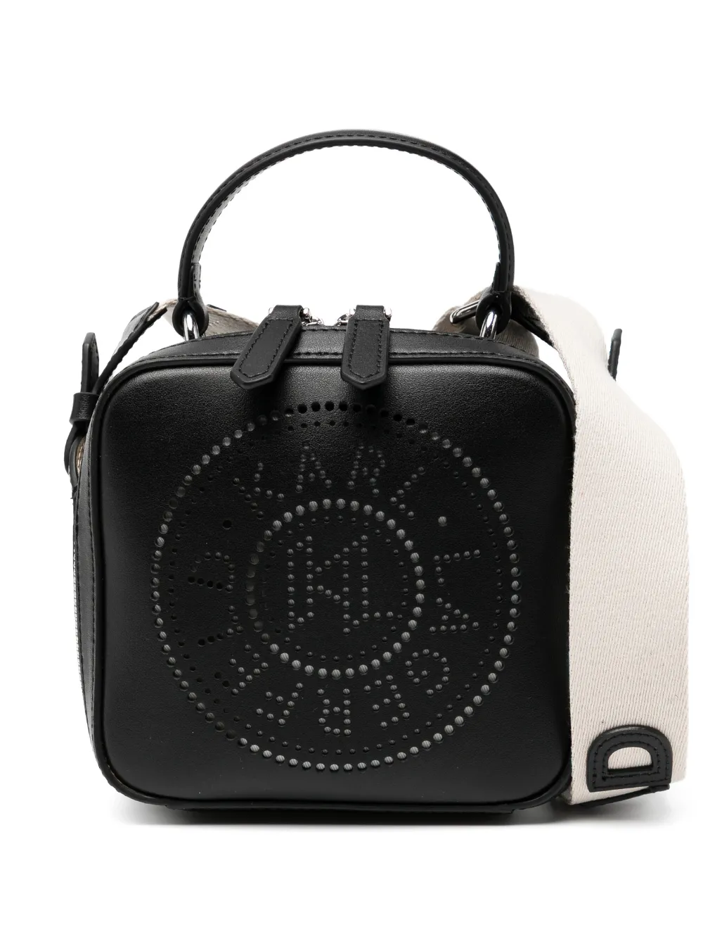 Karl Lagerfeld Borsa mini K/Circle traforata - Nero