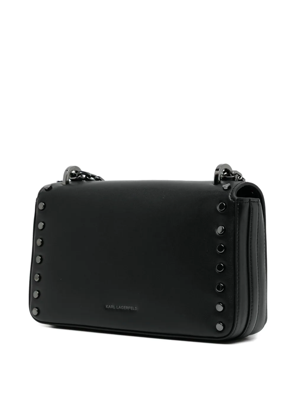 Karl Lagerfeld Signature crossbodytas met ketting Zwart