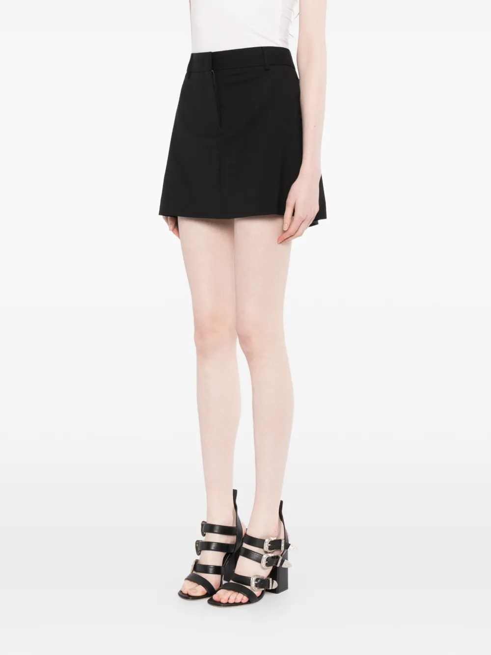 Karl Lagerfeld Mini-skorts met logoplakkaat Zwart