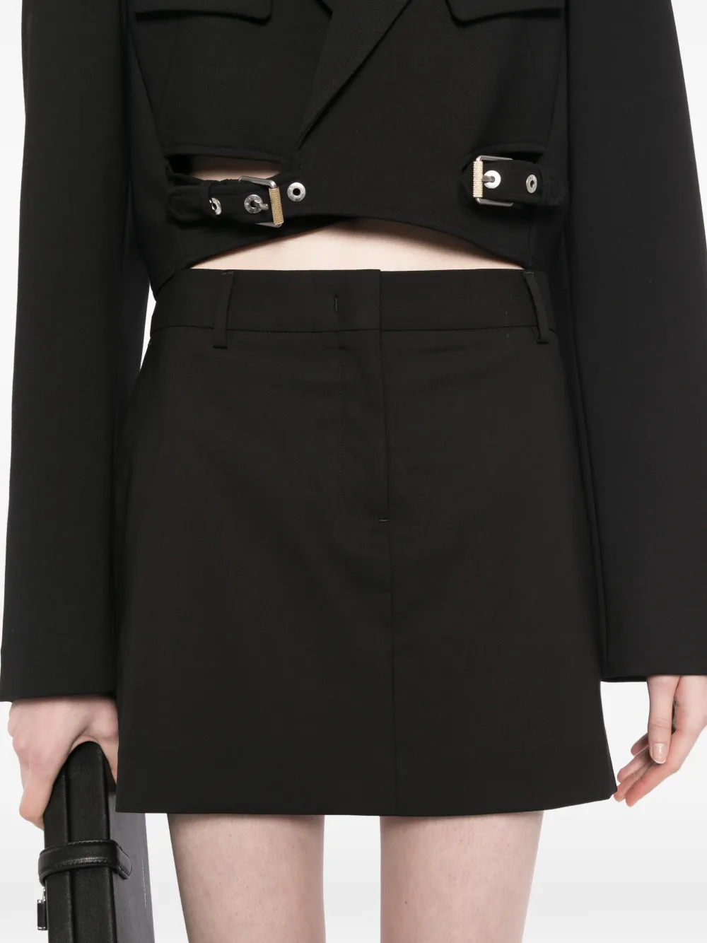 Karl Lagerfeld Mini-skorts met logoplakkaat Zwart