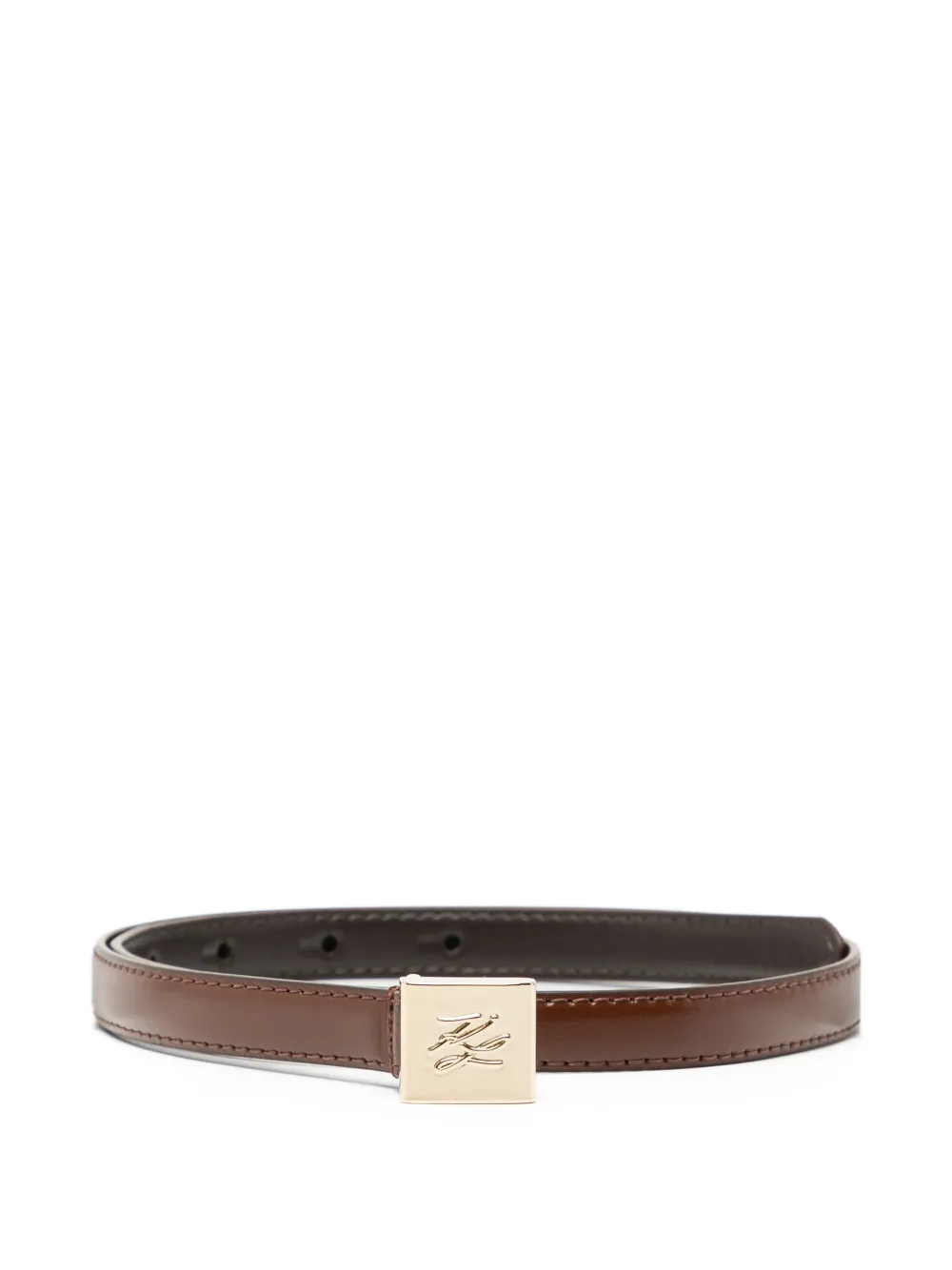 Karl Lagerfeld Kautograpgh belt - Marrone
