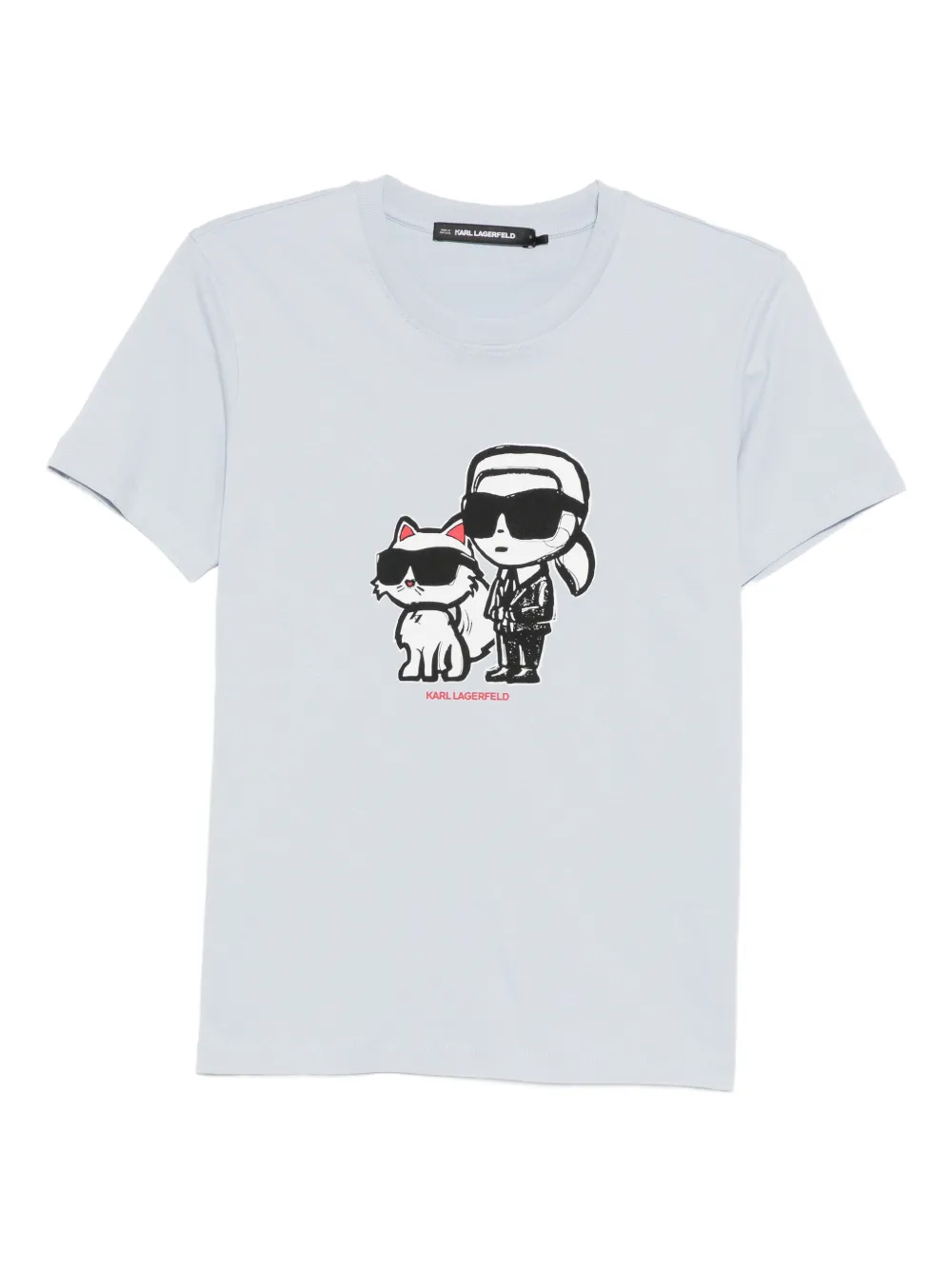Karl Lagerfeld T-shirt Ikon Sketch Duo - Blu