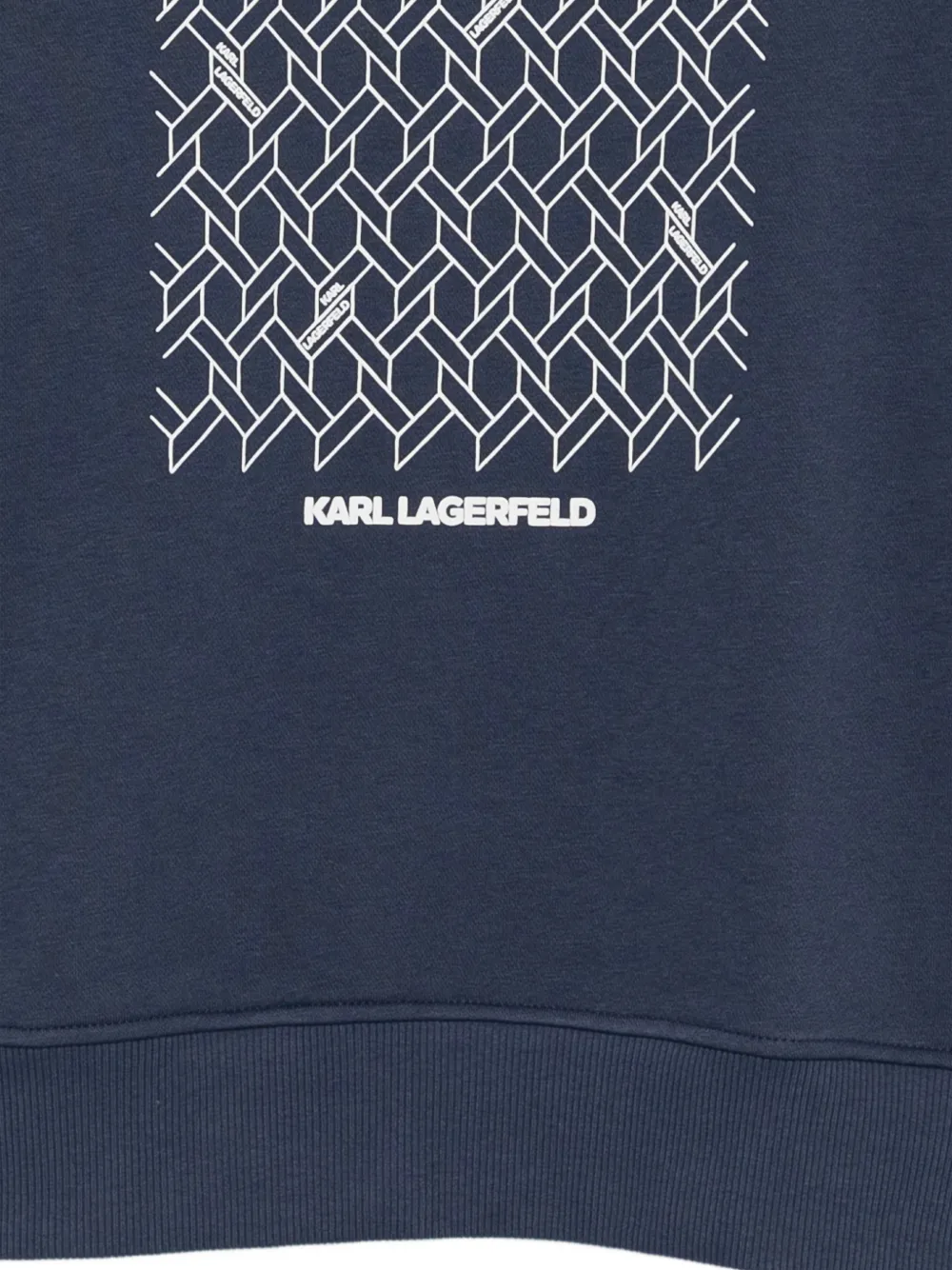 Karl Lagerfeld Sudadera Con Estampado Gráfico - Azul 