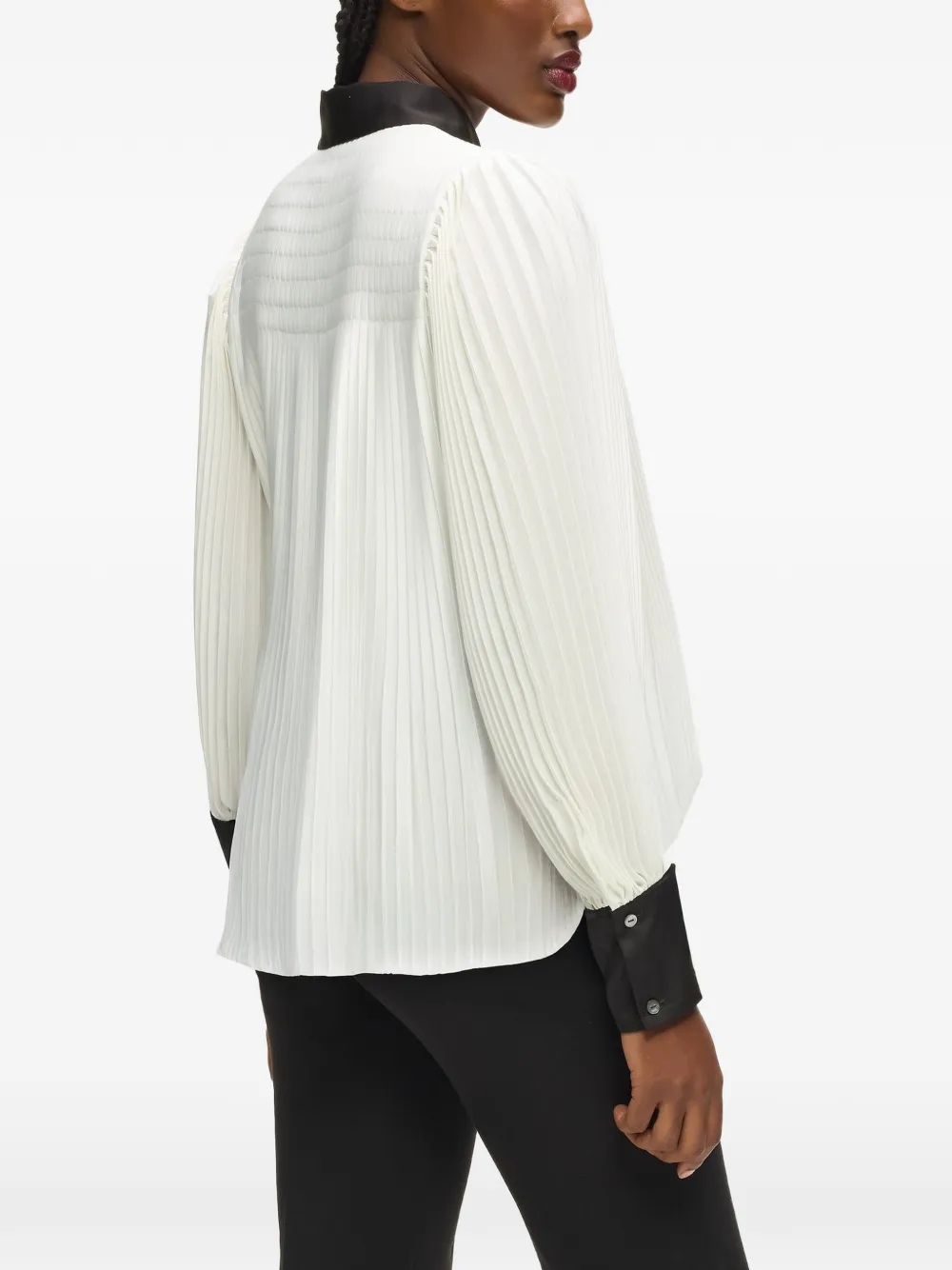 Karl Lagerfeld Geplooide Blouse Wit