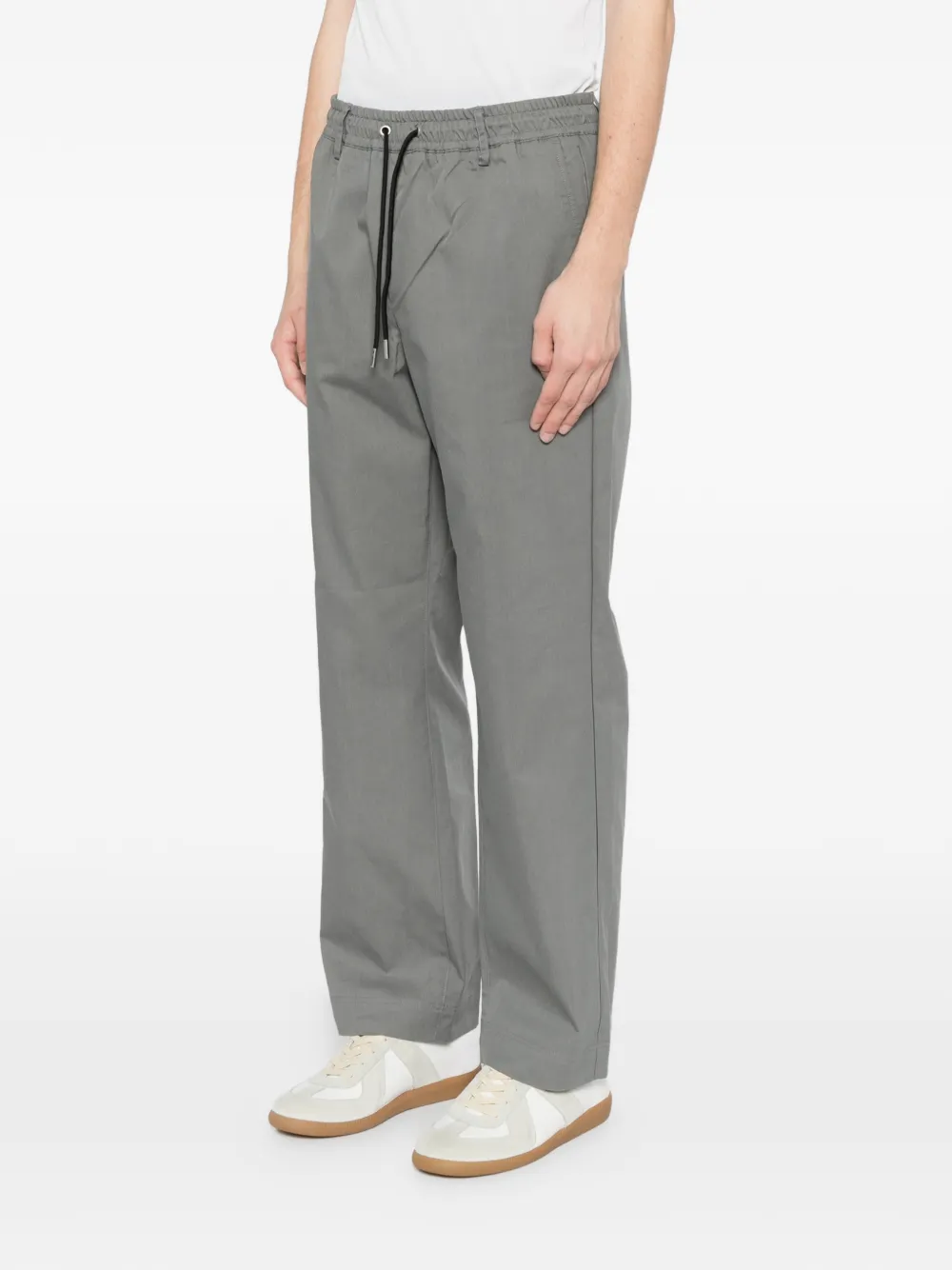 Karl Lagerfeld Straight broek met logoplakkaat - Grijs