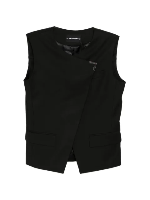 Karl Lagerfeld ロゴプレート ベスト