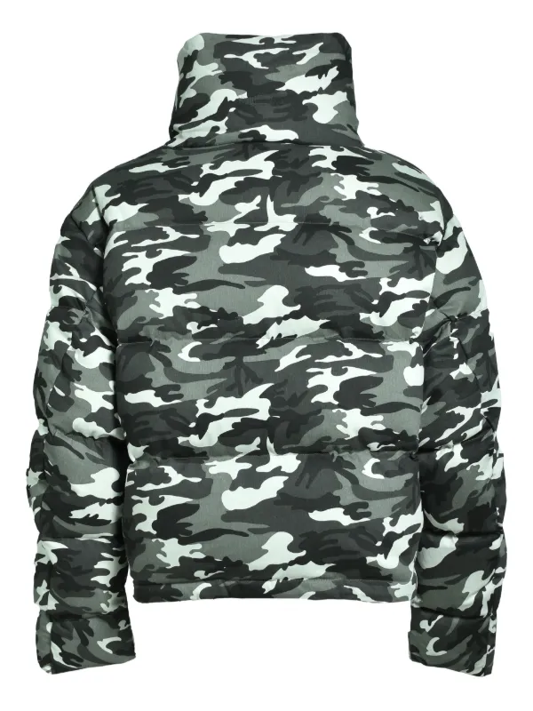 BREATH Camouflage Puffer Jacket | Grey | FARFETCH