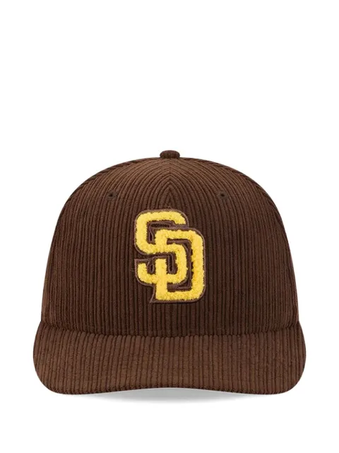 NEW ERA CAP corduroy appliqué hat
