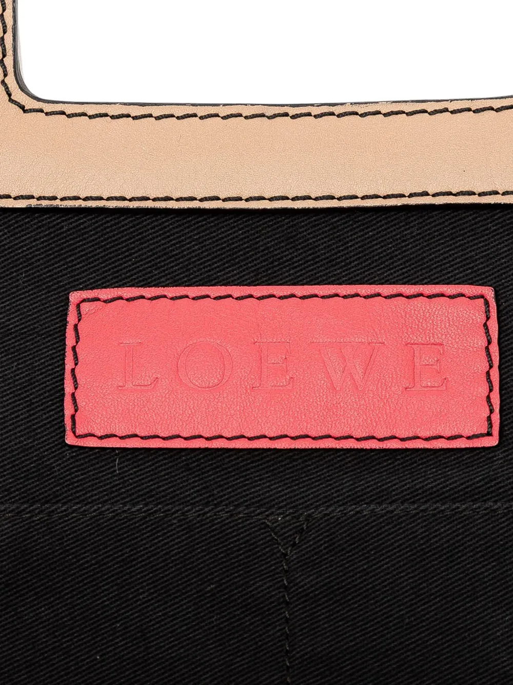 Pre-owned Loewe 2008 Anagram Multicolor Leather Accordion Satchel In White