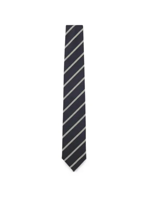 BOSS diagonal-stripe silk tie
