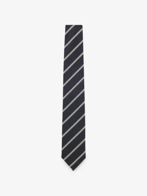 BOSS diagonal-stripe silk tie