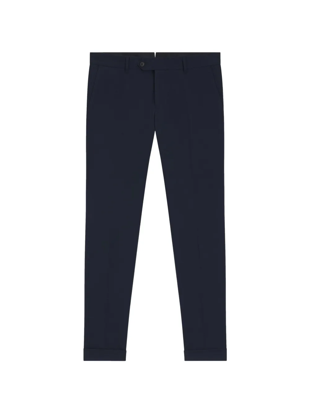 BOSS cuffed-hem slim-fit trousers - Blu
