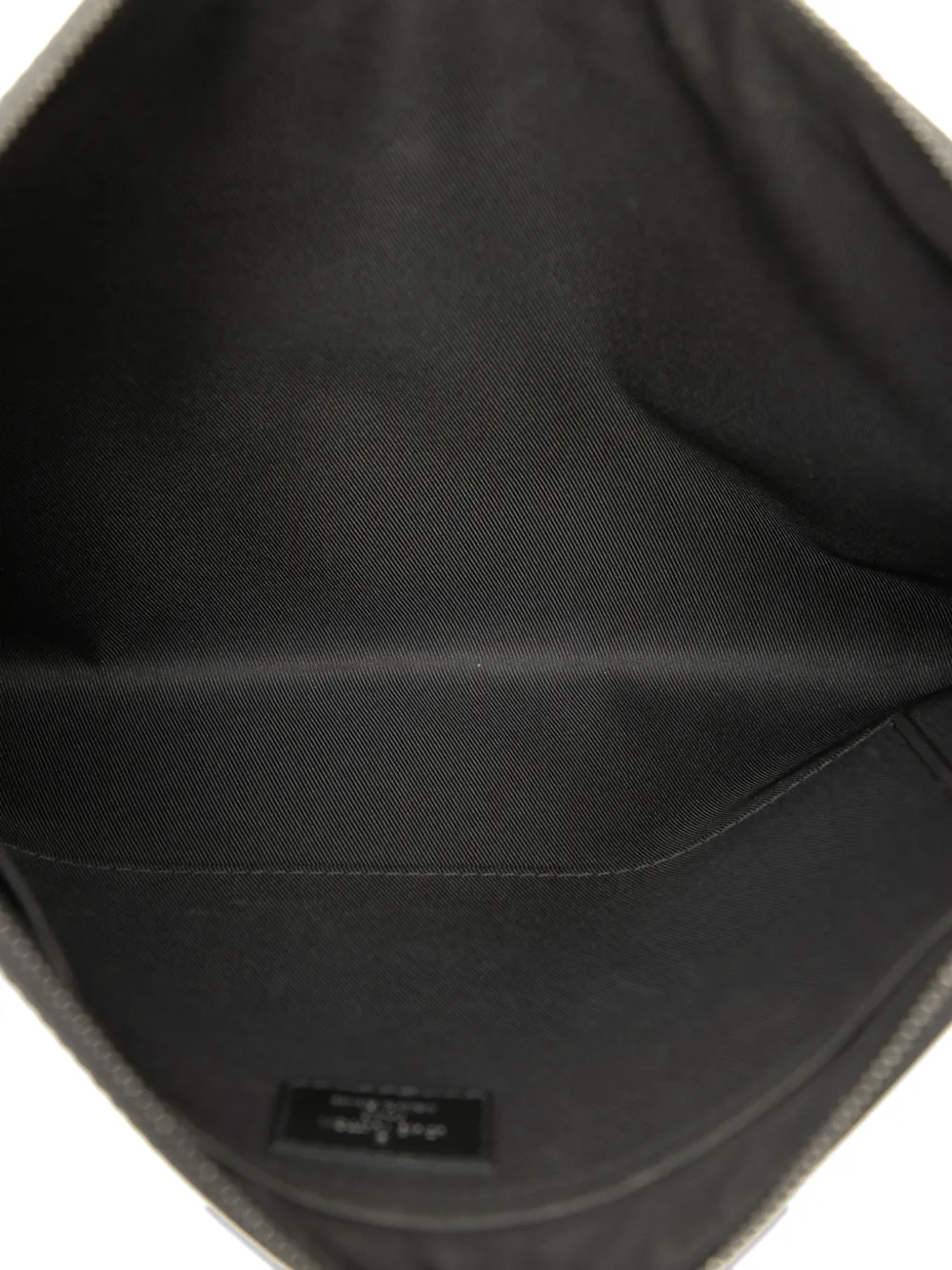 Pre-owned Louis Vuitton 2020 Monogram Eclipse Discovery Pochette Gm Clutch Bag In Black