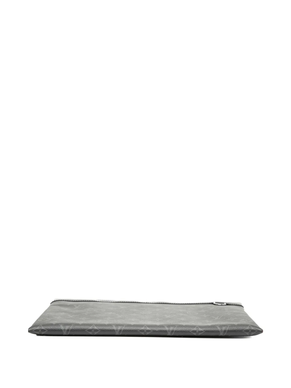 Pre-owned Louis Vuitton 2020 Monogram Eclipse Discovery Pochette Gm Clutch Bag In Black