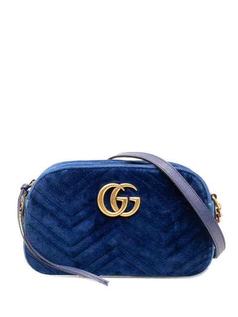 Gucci Pre-Owned 2016-2025 Small GG Marmont Matelasse Velvet crossbody bag