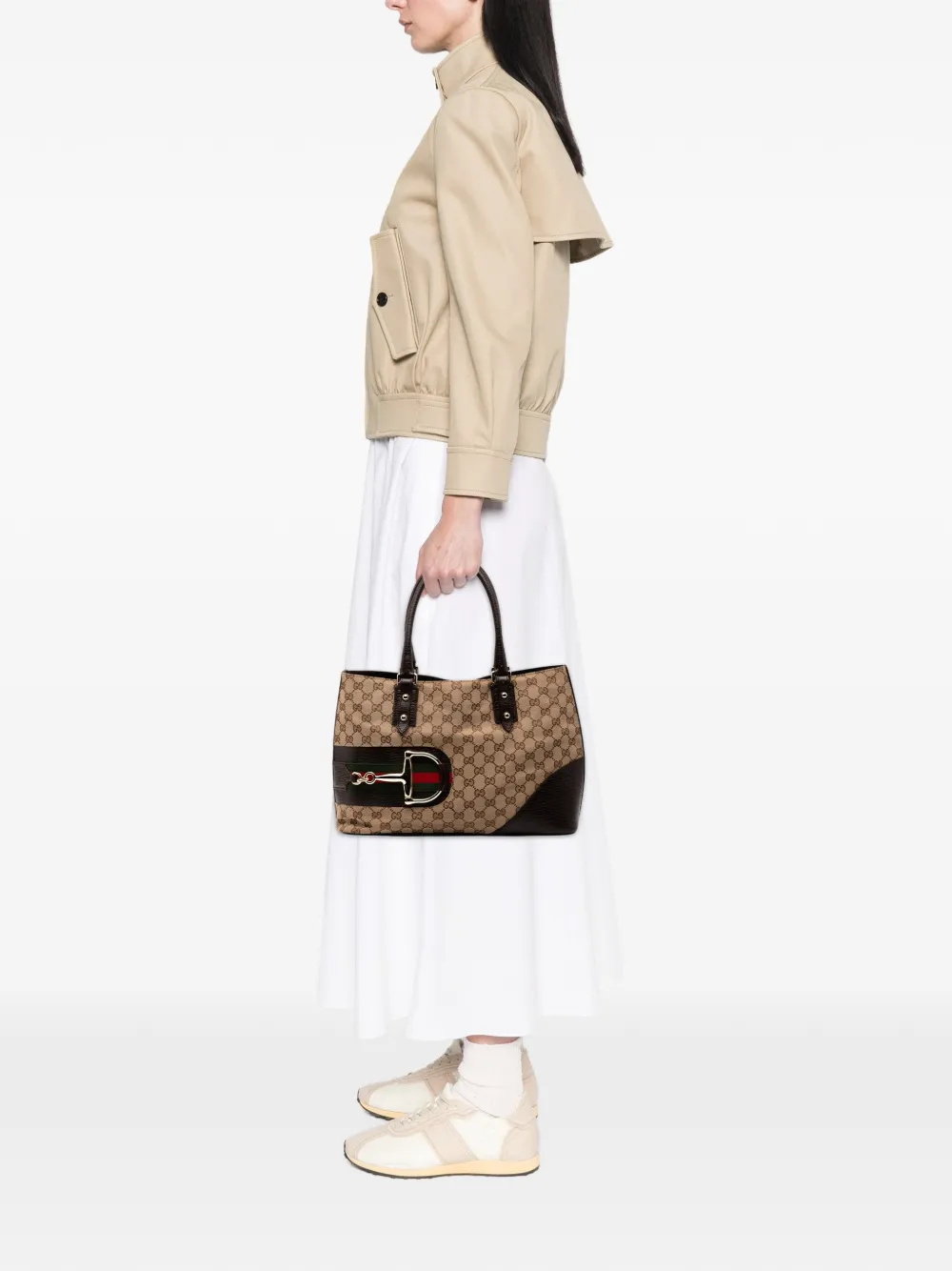 Gucci Pre-Owned 2000-2015 GG Canvas Hasler Web tote bag | Pre-owned | Image 2